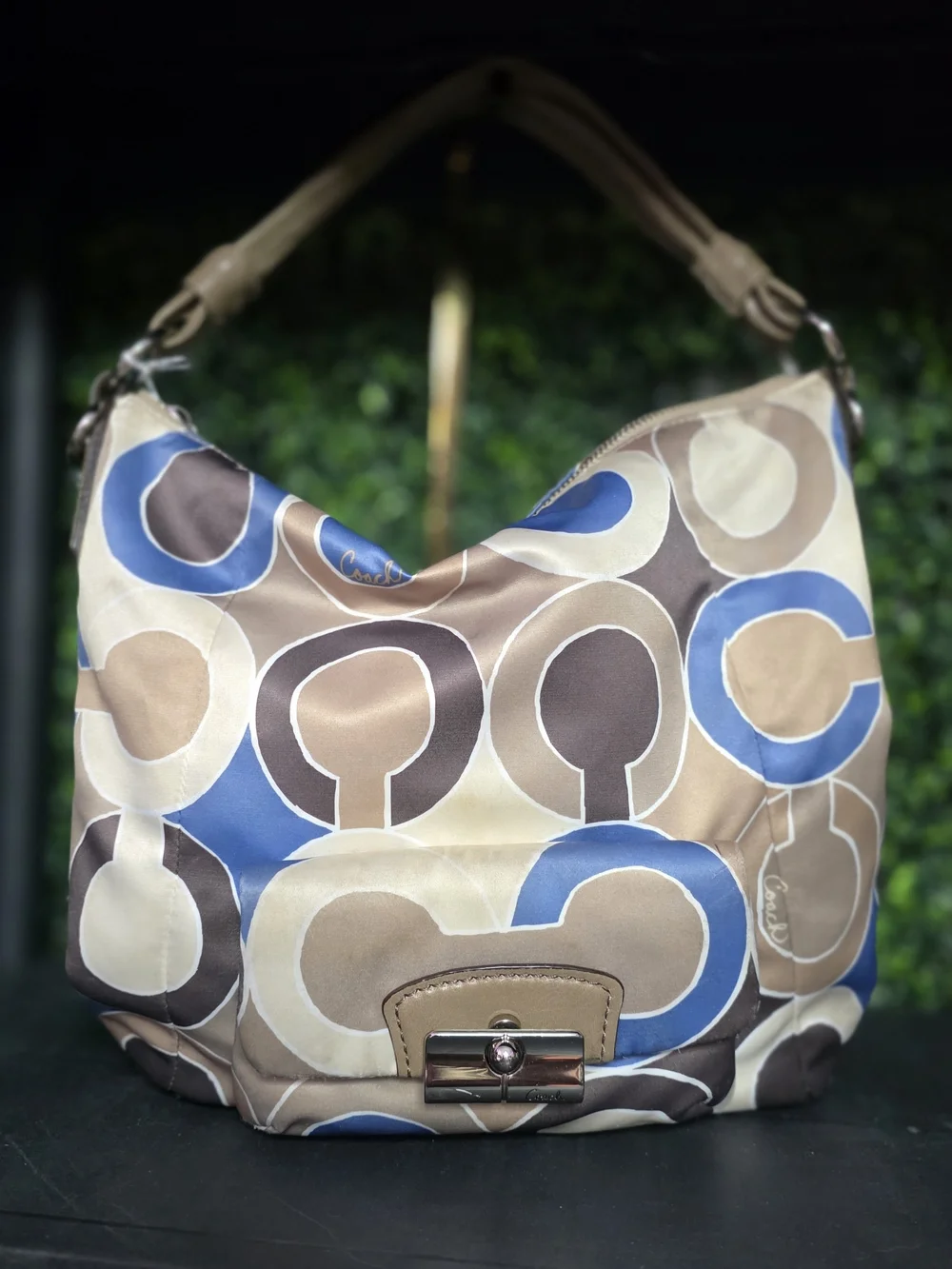 Coach Kristin Graphic Op Art Hobo Shoulder Bag